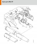 Stihl BGA 57 Cordless Blower Spare Parts